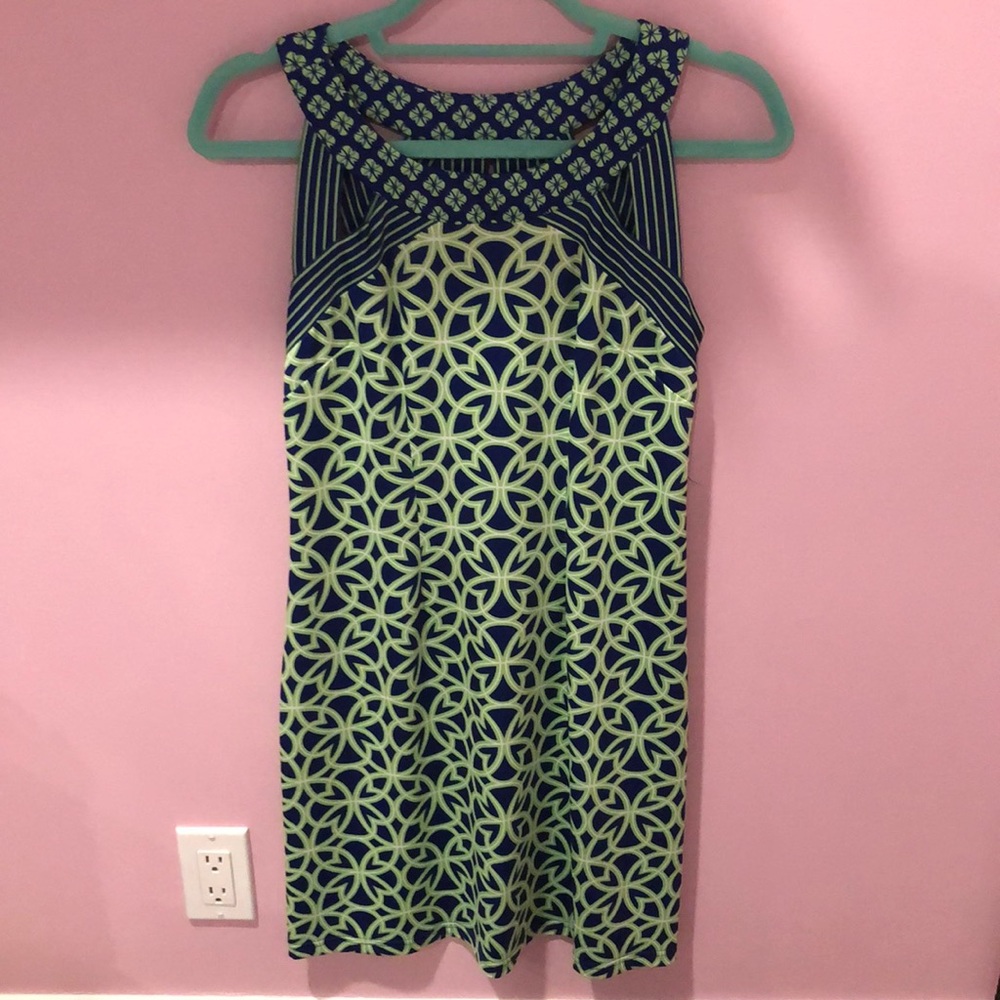 Green and Blue Gretchen Scott Dress